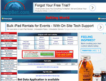 Tablet Screenshot of helpbet.com